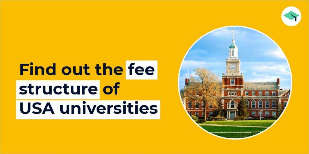 Fee structure of USA universities